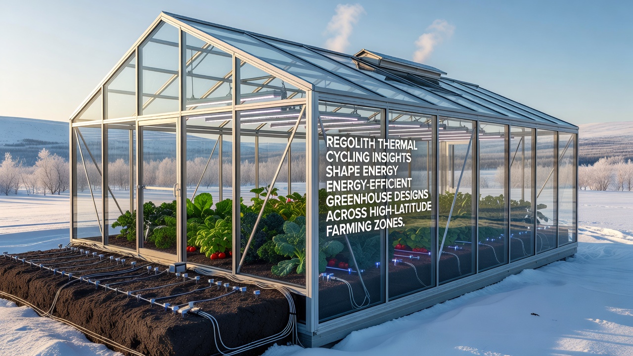 Regolith Thermal Cycling Insights Shape Energy-Efficient Greenhouse Designs Across High-Latitude Farming Zones